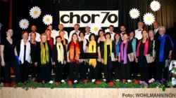 Der Chor beim Festkonzert '40 Jahre chor70' im Jahr 2010 Der Chor beim Festkonzert '40 Jahre chor70' im Jahr 2010